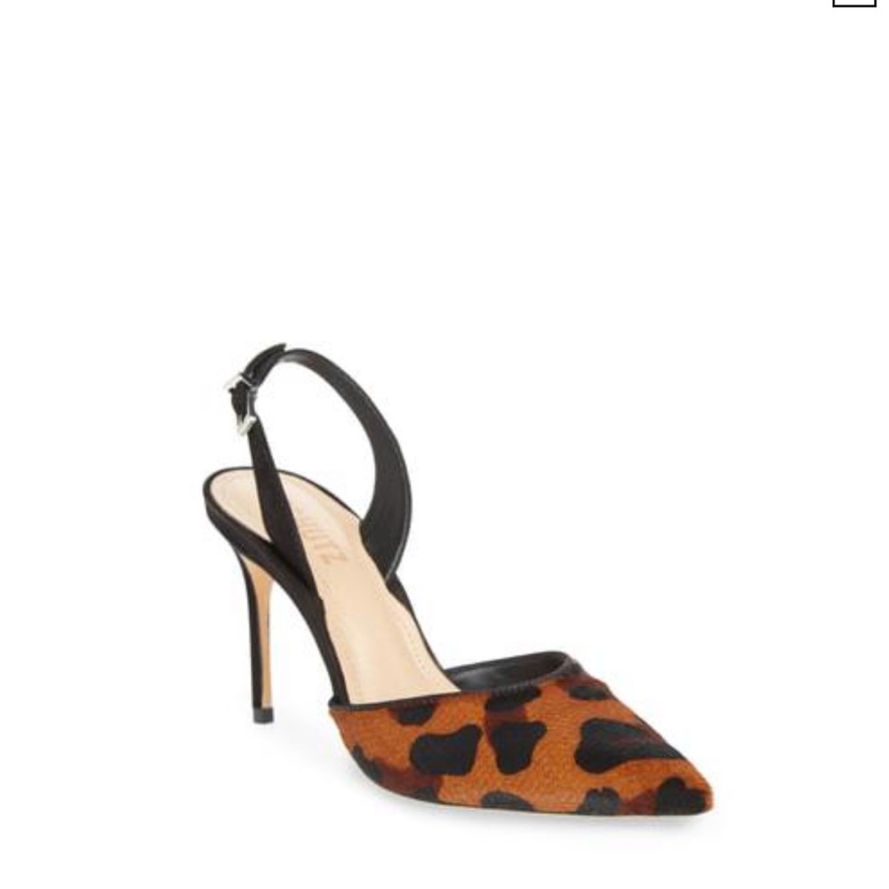 SCHUTZ Eliot Genuine Calf Hair Pump Natural/ Black